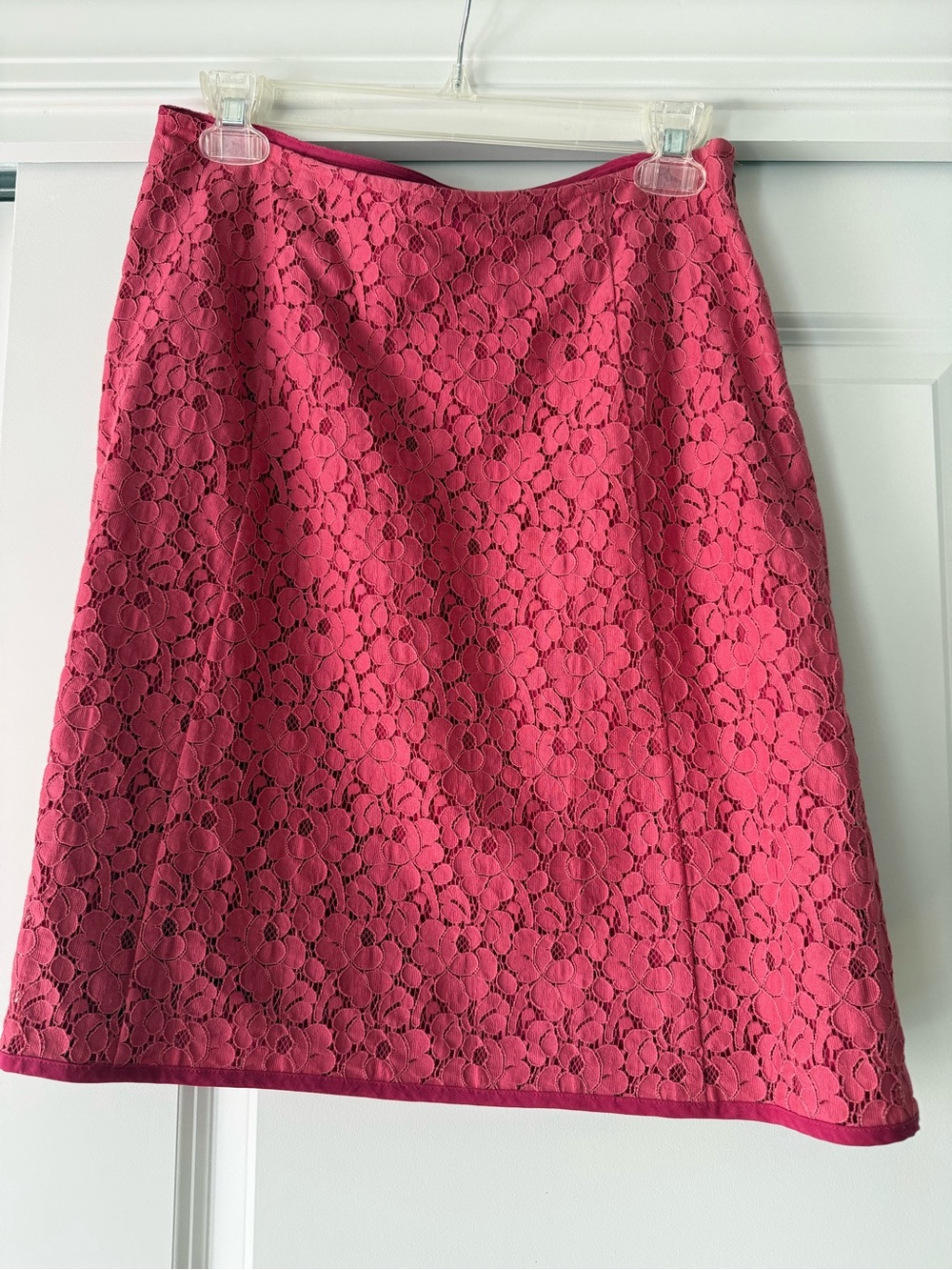 JH Collectibles Pink Floral Lace Pencil Skirt